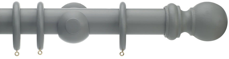 Honister 50mm Wood Pole, Pale Slate