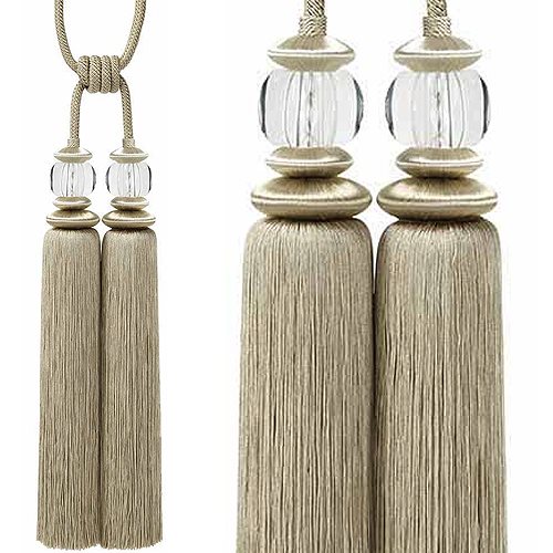 Hallis Mirage Rope Tieback Double Tassel Champagne