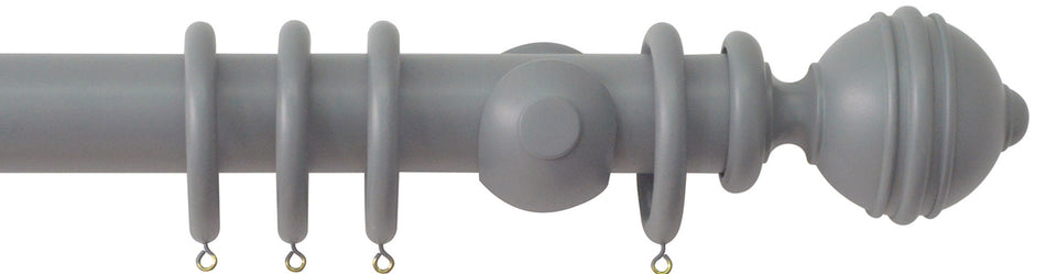 Jones Estate 50mm Handcrafted Wood Pole Lead, Ribbed Ball