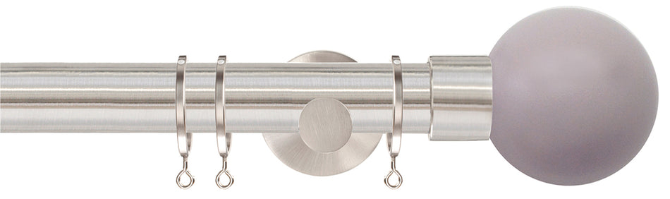 Jones Strand 35mm Pole Matt Nickel, Painted Ball, Heather