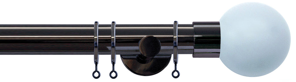 Jones Strand 35mm Pole Black Nickel, Painted Ball, Sky