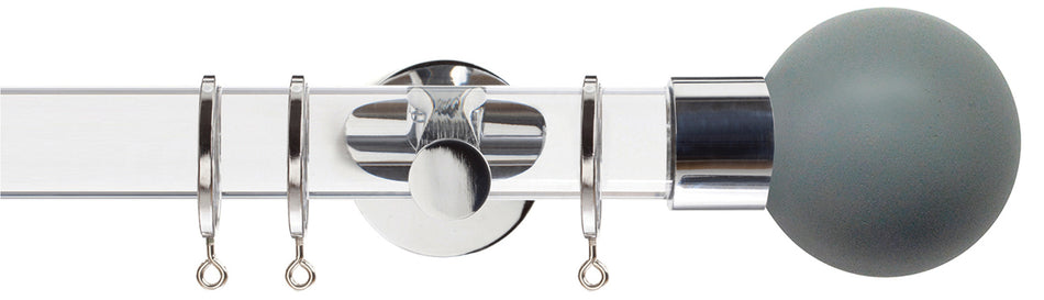 Jones Strand Acrylic 35mm Pole, Chrome, Lead Painted Ball