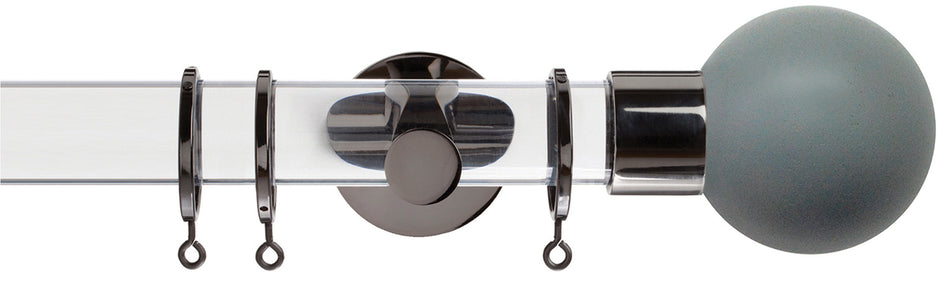 Jones Strand Acrylic 35mm Pole, Black Nickel, Lead Painted Ball