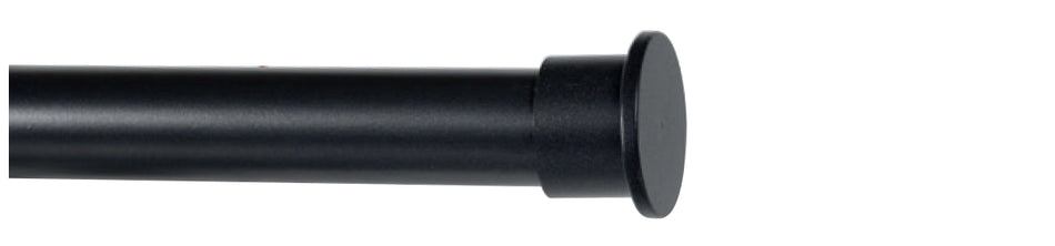 Cameron Fuller 32mm Metal Curtain Pole Black Stopper